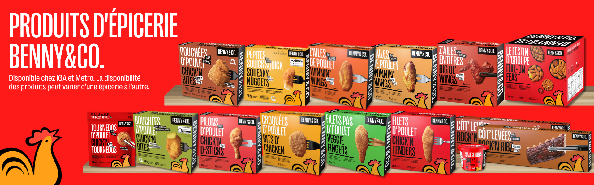 Produits d'épicerie - Benny & Co. Produits d'épicerie - Benny & Co.