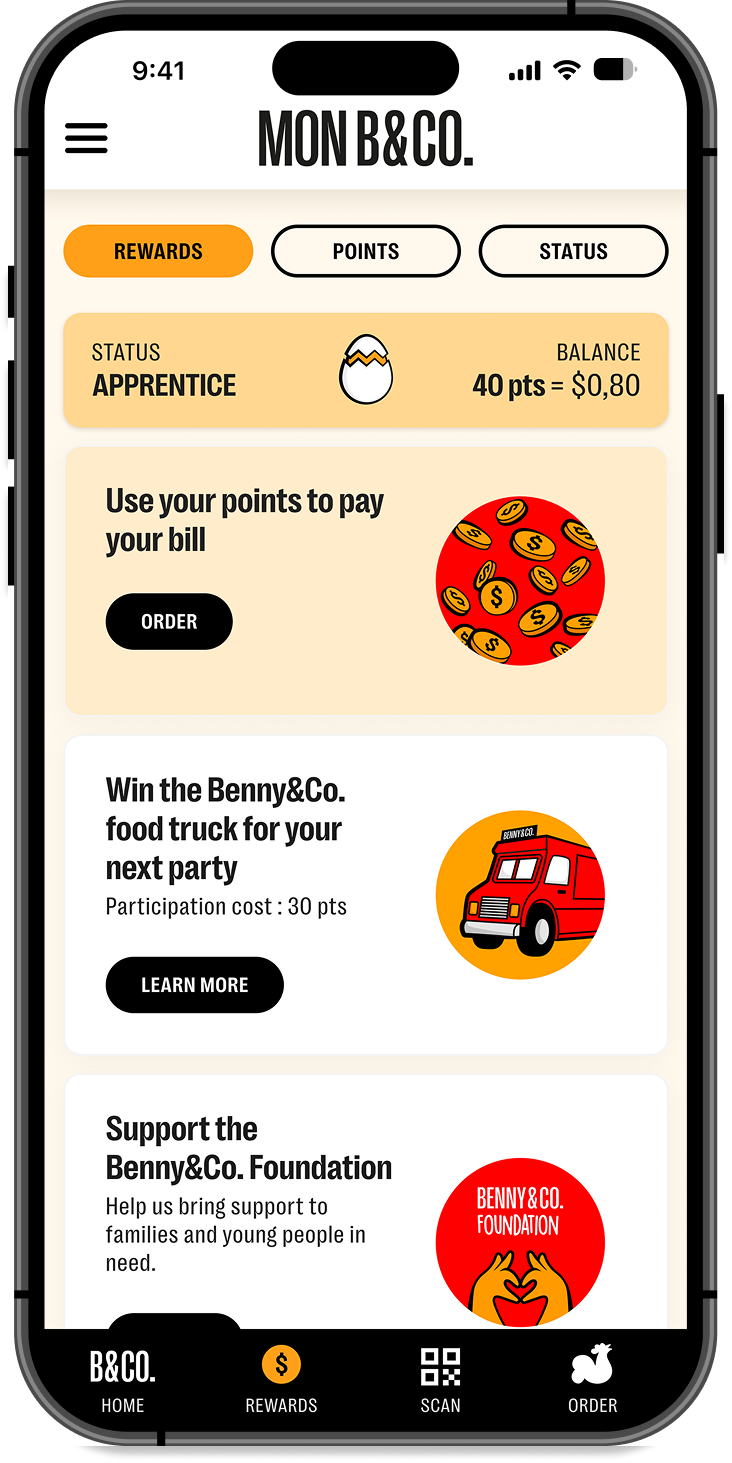 Landing Page Loyalty program - Benny&nbsp;&&nbsp;Co.